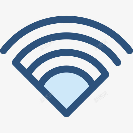 Wifi用户界面7蓝色图标svg_新图网 https://ixintu.com Wifi 用户界面7 蓝色