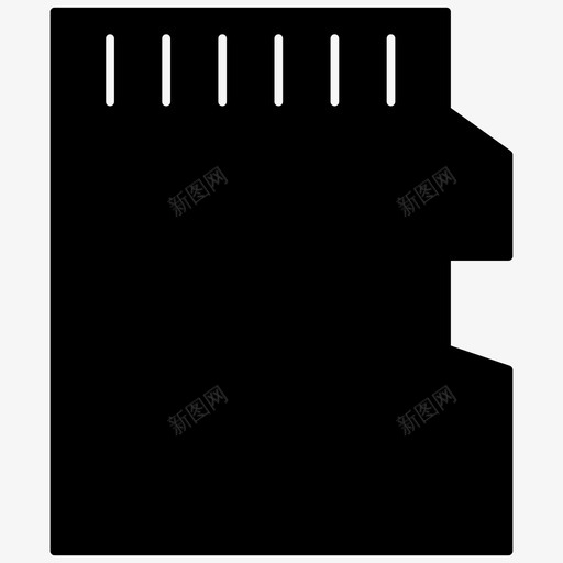 存储卡sd卡存储器图标svg_新图网 https://ixintu.com sd卡 存储卡 存储器 电子图形图标