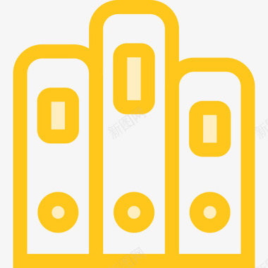 文件柜教育3黄色图标图标