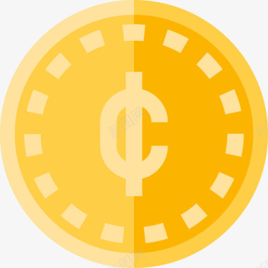 硬币金融7扁平图标图标