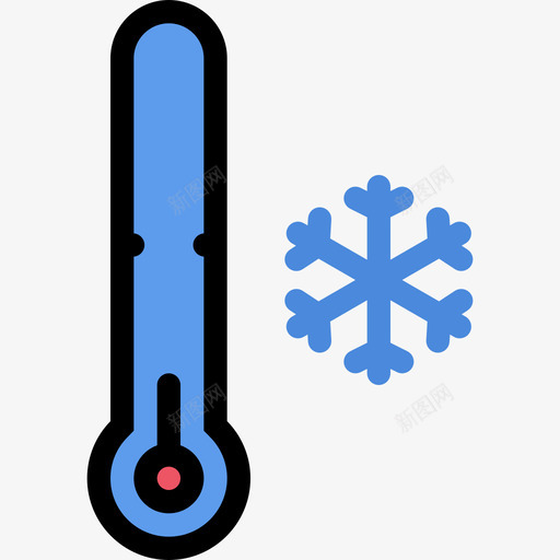 温度计天气和保险颜色图标svg_新图网 https://ixintu.com 天气和保险 温度计 颜色