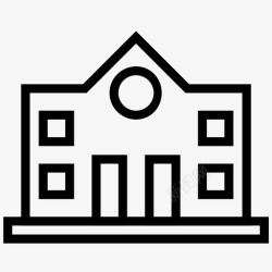 伦敦建筑教堂学校学校学院建筑图标高清图片