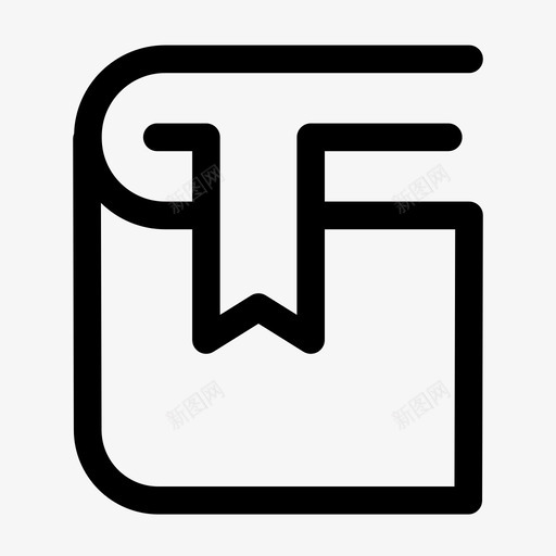 书签信息小说图标svg_新图网 https://ixintu.com 书签 信息 写作 小说 阅读