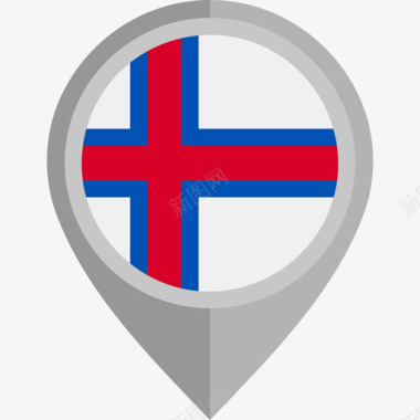 法罗群岛国旗圆形图标图标