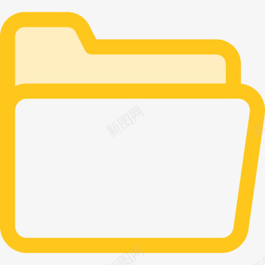 文件夹商务和办公室3黄色图标图标