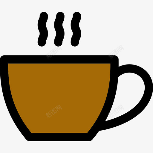 咖啡杯食物线性咖啡杯图标svg_新图网 https://ixintu.com 咖啡杯 线性咖啡杯 食物