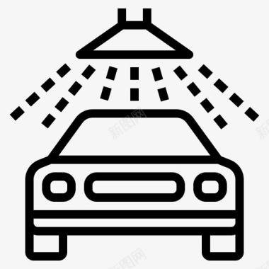 洗车清洁汽车服务001图标图标