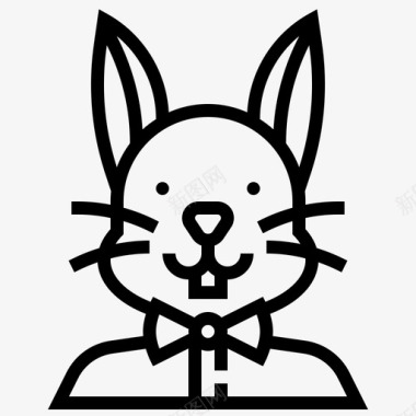 兔子动物化身图标图标