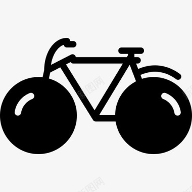 自行车运动套装填充物图标图标