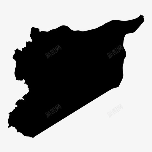 叙利亚国家地理图标svg_新图网 https://ixintu.com 中东 叙利亚 叙利亚地图 国家 地图 地理