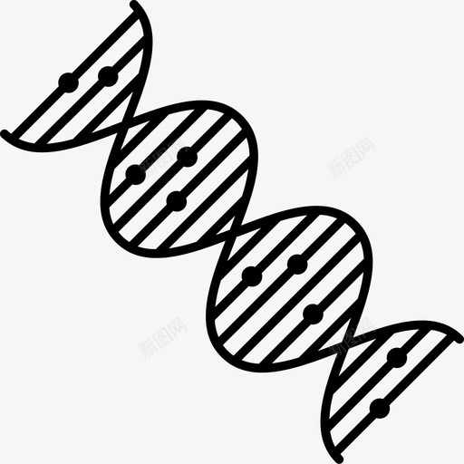 dna基因科学图标svg_新图网 https://ixintu.com dna 基因 科学