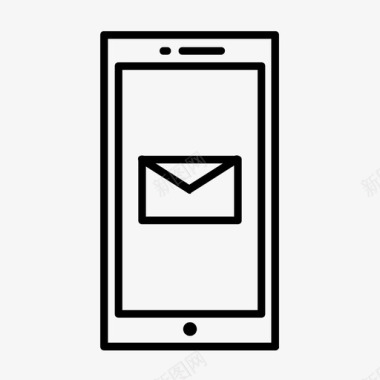 电话留言电子邮件iphone图标图标