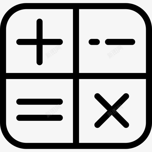 计算器教育13线性图标svg_新图网 https://ixintu.com 教育13 线性 计算器