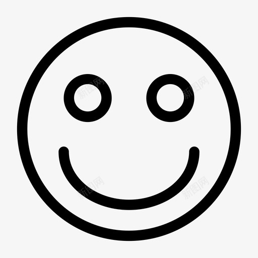 脸快乐悲伤图标svg_新图网 https://ixintu.com 微笑 快乐 悲伤 简单的混合线图标 脸 设置