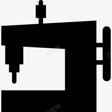 缝纫机电子元件填充图标图标
