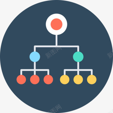 结构团队和组织循环图标图标