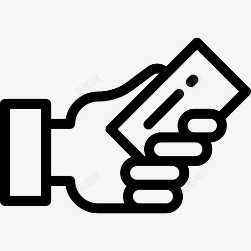 名片名片2直线型图标svg_新图网 https://ixintu.com 名片 名片2 直线型