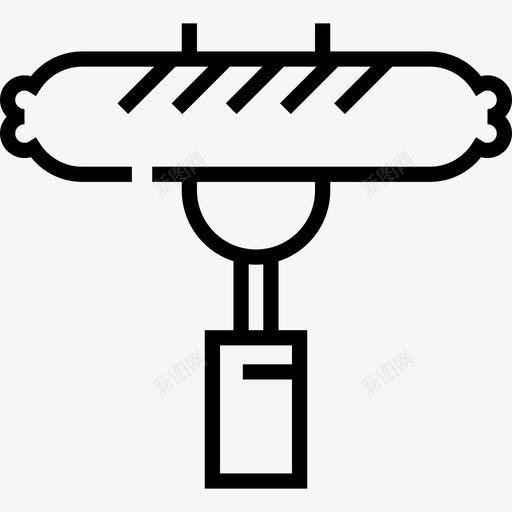 香肠野营7号直线型图标svg_新图网 https://ixintu.com 直线型 野营7号 香肠