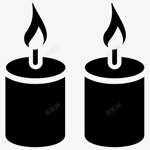 芳香蜡烛燃烧的蜡烛按摩符号图标svg_新图网 https://ixintu.com 按摩符号图标 燃烧的蜡烛 芳香蜡烛