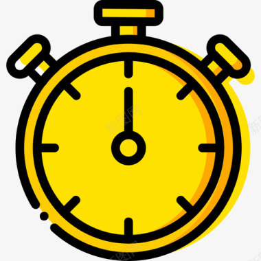 计时器健身2黄色图标图标