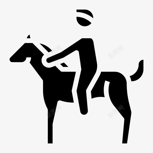 骑马宠物运动图标svg_新图网 https://ixintu.com 宠物 爱好扎实 运动 骑马