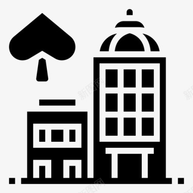 建造赌场赌博风险图标图标