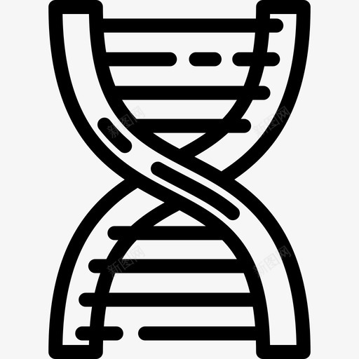 Dna科学研究线性图标svg_新图网 https://ixintu.com Dna 科学研究 线性