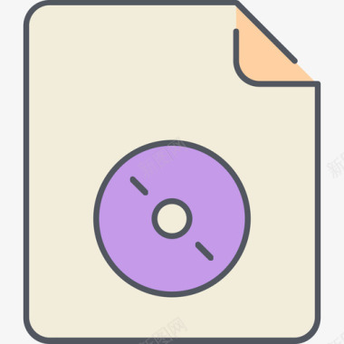 音频文件文件格式3颜色图标图标