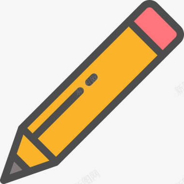 铅笔网5线颜色图标图标