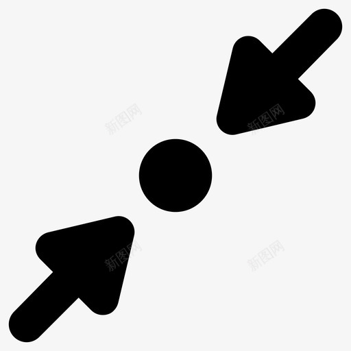 箭头减小最小化图标svg_新图网 https://ixintu.com 减小 最小化 箭头 箭头方向上传下载上下左右返回 缩小