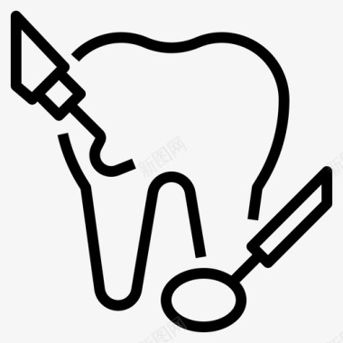 牙科牙医医学图标图标