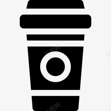 咖啡杯创业和新的商业图标填充图标