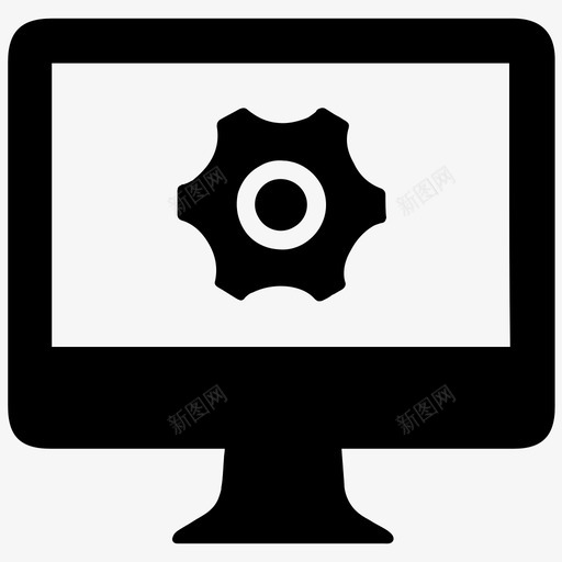 桌面首选项计算机控制图标svg_新图网 https://ixintu.com 基本1 工具 控制 桌面首选项 管理 计算机