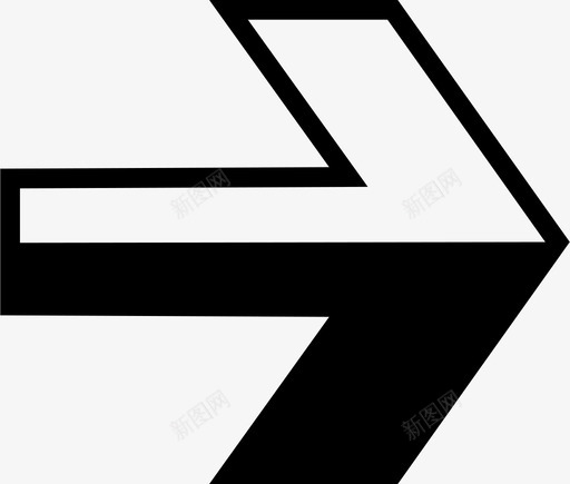 箭头方向标记图标svg_新图网 https://ixintu.com 下一个 右 方向 标记 箭头