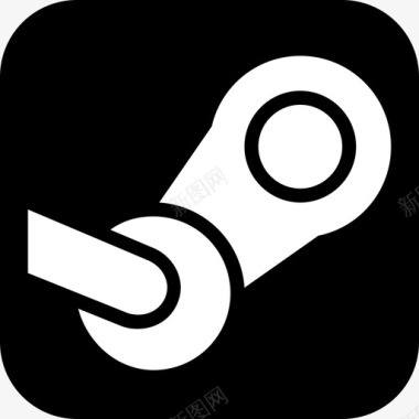 Steam社交媒体2扁平图标图标