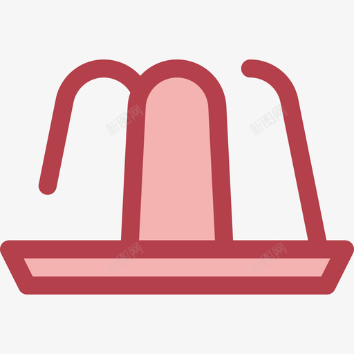 果冻食品和餐厅6红色图标svg_新图网 https://ixintu.com 果冻 红色 食品和餐厅6