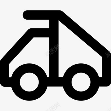 卡车工业图标系列粗体圆形图标