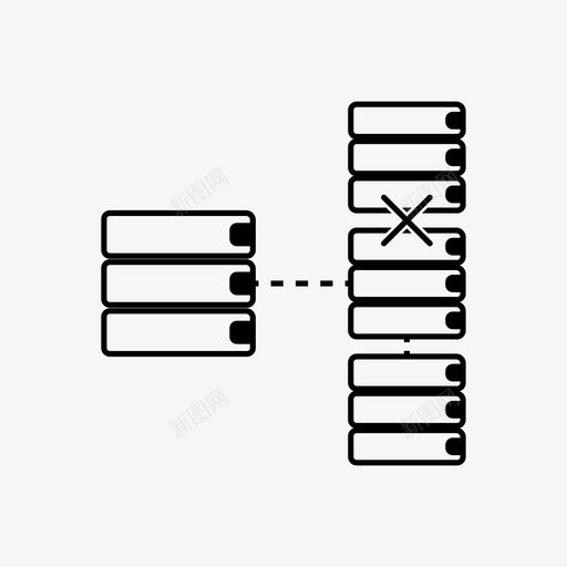 数据服务器错误驱动器数据和存储图标svg_新图网 https://ixintu.com 数据和存储 数据服务器错误 驱动器