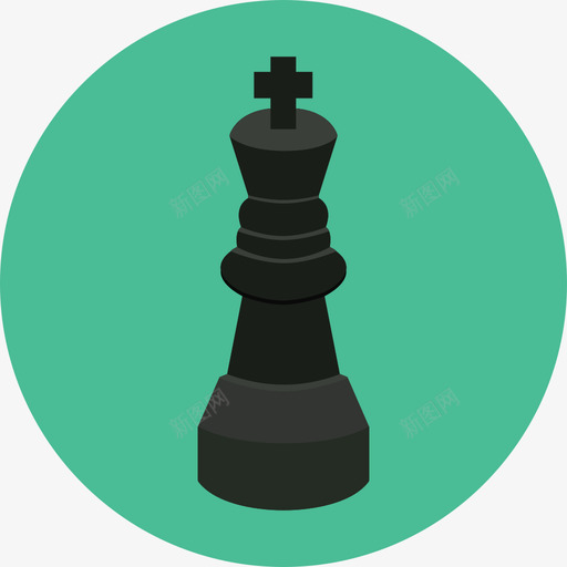 国际象棋玩具2圆形平面图标svg_新图网 https://ixintu.com 国际象棋 圆形平面 玩具2