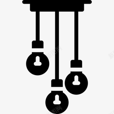 灯家庭收集2填充图标图标