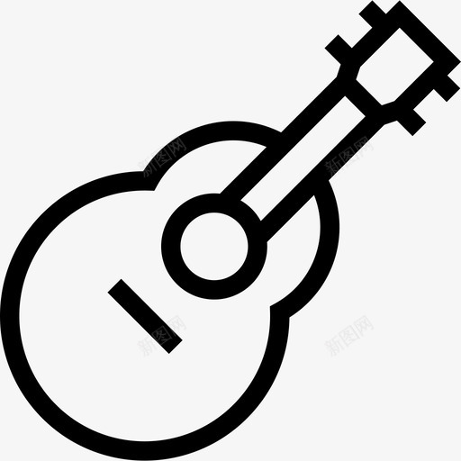 吉他烧烤系列直线型图标svg_新图网 https://ixintu.com 吉他 烧烤系列 直线型