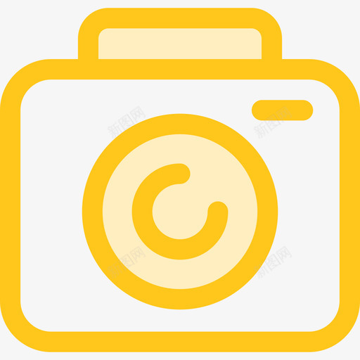 照相摄像机工具10图标svg_新图网 https://ixintu.com 摄像机 照相 设计工具10 黄色