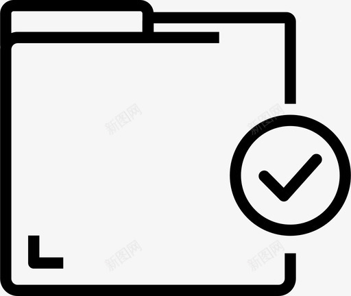 文件夹和文档支票数据图标svg_新图网 https://ixintu.com 支票 数据 文件夹和文档 细线图标集合文件和文件夹