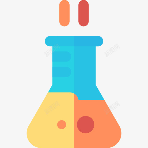 化学2平烧瓶图标svg_新图网 https://ixintu.com 化学2平烧瓶