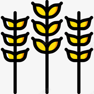 谷物农业3黄色图标图标