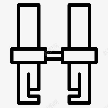 手铐罪犯手图标图标