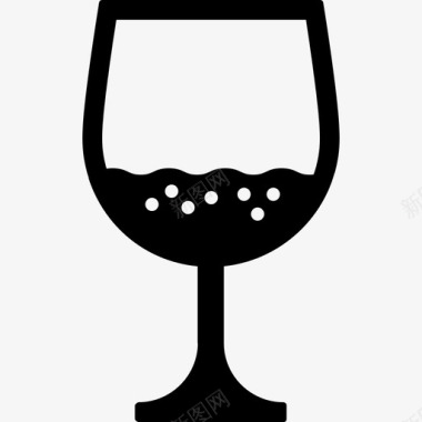 酒杯食品和饮料7固体图标图标