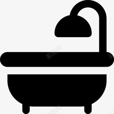 浴缸家具17装满图标图标