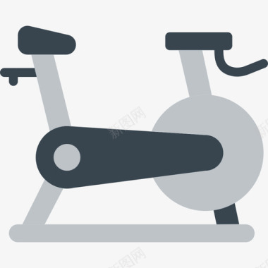 固定自行车健身平板图标图标