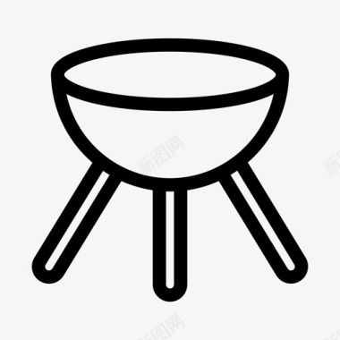 烧烤烹饪设备食品和餐厅图标图标